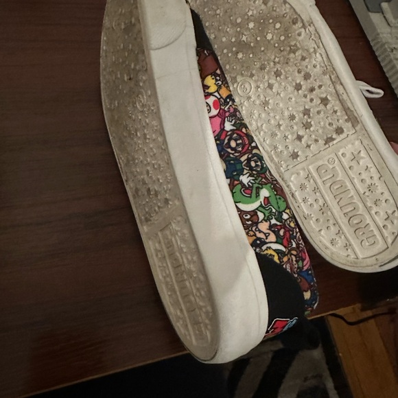 Super Mario Bros Boys Size 3 Canvas Sneakers Shoes Kid’s Shoes - Picture 6 of 6